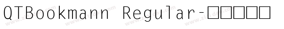 QTBookmann Regular字体转换